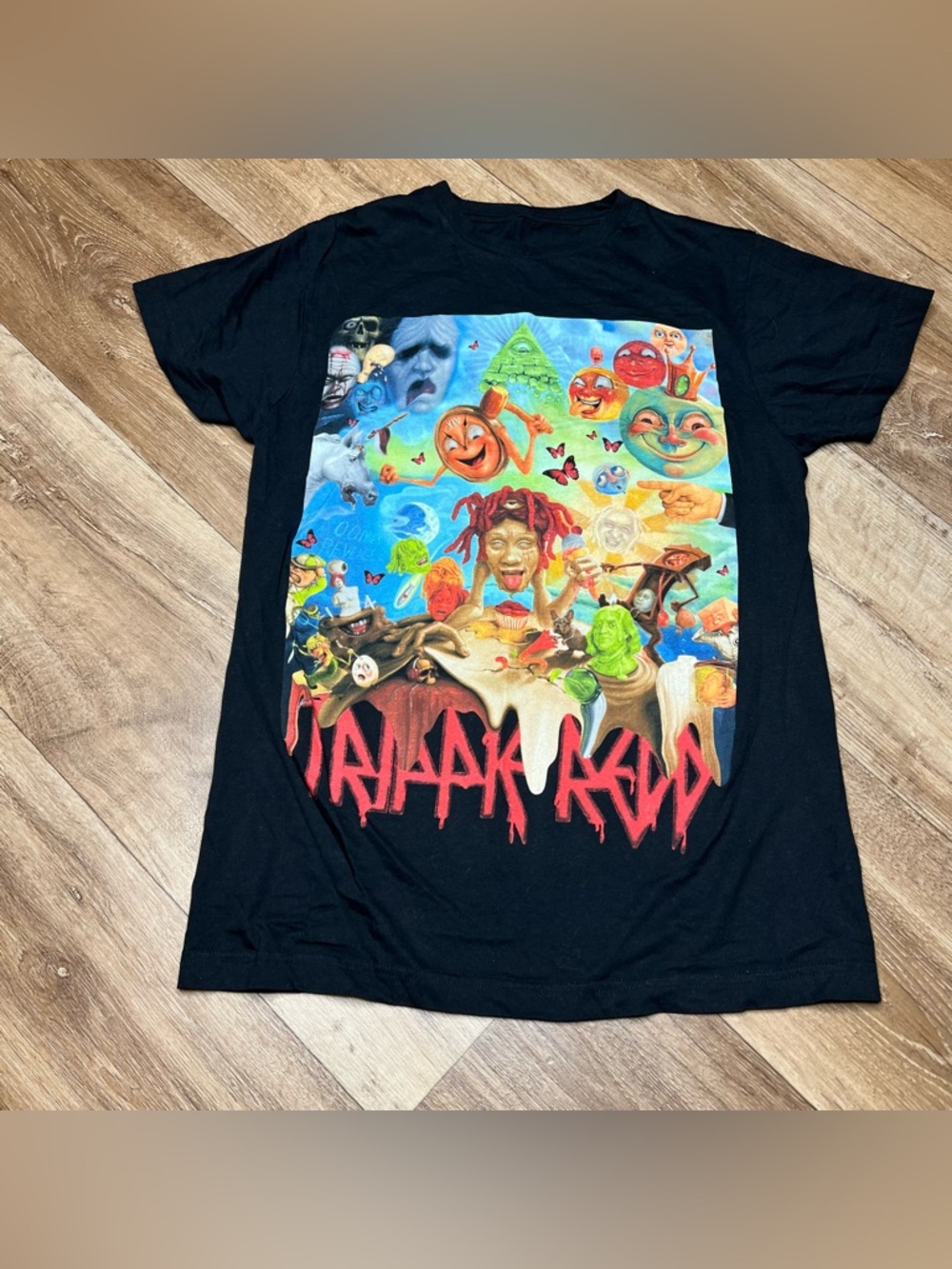 Trippie Redd Graphic T-shirt Men small Black Short Sleeve Rap Music